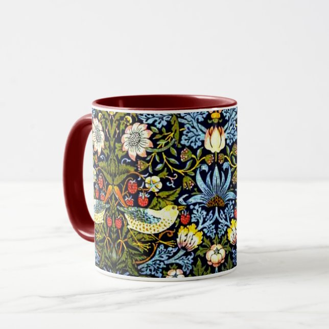 William Morris - Strawberry Thief Mug (Front Left)