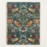 William Morris Strawberry Thief Notebook Planner<br><div class="desc">William Morris art vintage design Strawberry Thief with the vibrant colors,  birds and botanical motifs.</div>