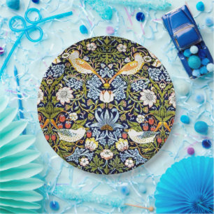 William Morris - Strawberry Thief  Paper Plate