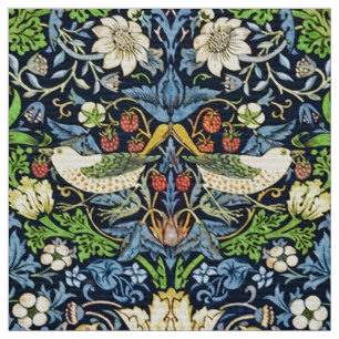 William Morris Strawberry Thief Pattern Fabric