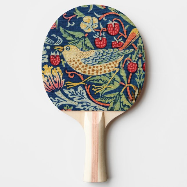 William Morris - Strawberry Thief Ping Pong Paddle (Front)