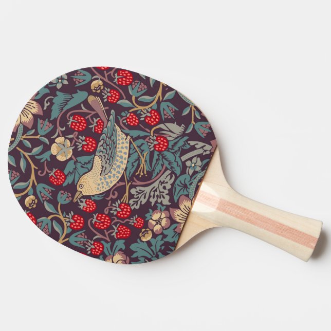 William Morris Strawberry Thief Ping Pong Paddle (Side)