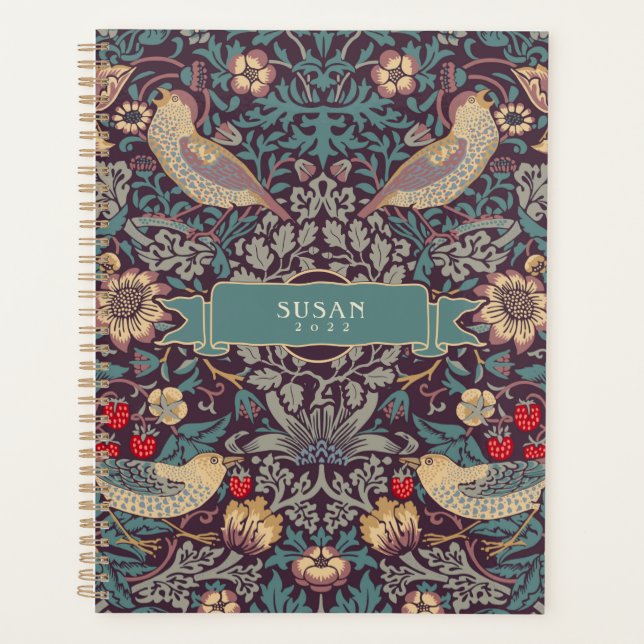 William Morris Strawberry Thief Planner (Front)