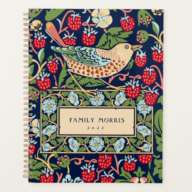William Morris Strawberry Thief Planner (Front)