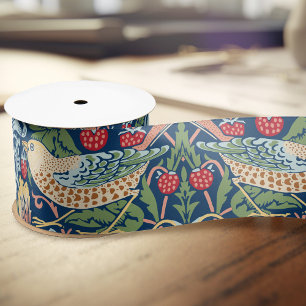 William Morris Strawberry Thief Satin Ribbon