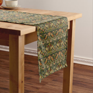 William Morris: Strawberry Thief Short Table Runner