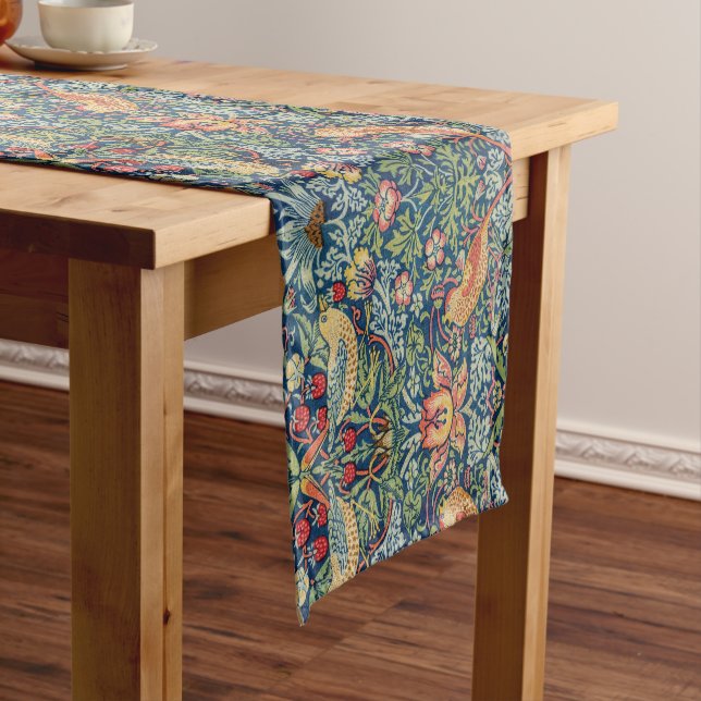 William Morris - Strawberry Thief Short Table Runner (In Situ)