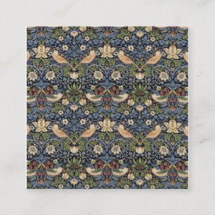 William Morris Strawberry Thief Square Business Card