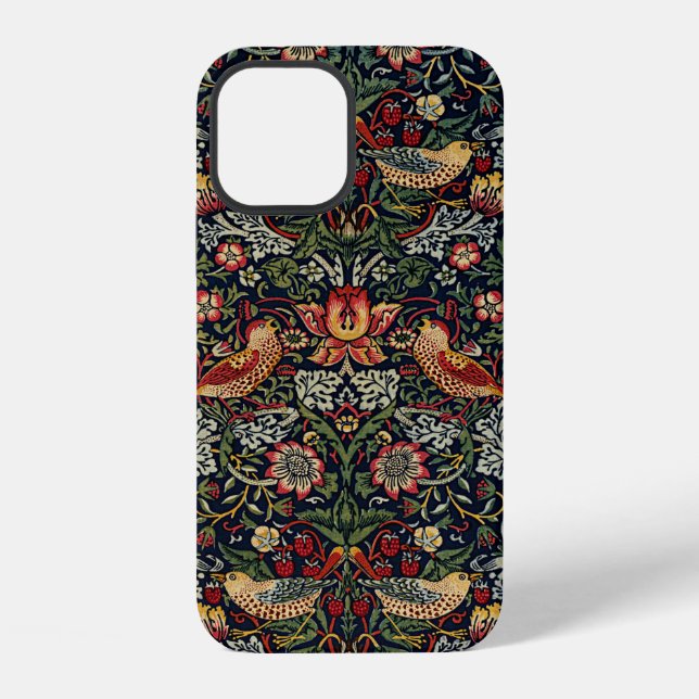 William Morris Strawberry Thief Textile Pattern iPhone Case (Back)