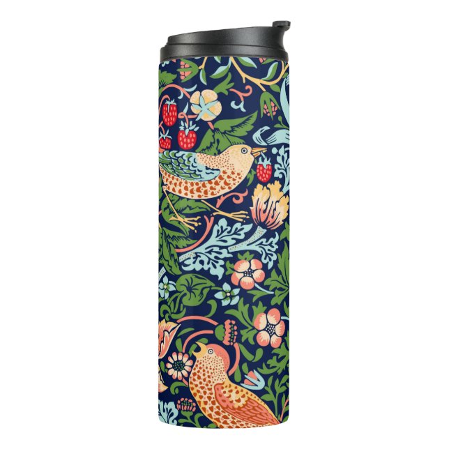 William Morris Strawberry Thief Thermal Tumbler (Rotated Left)
