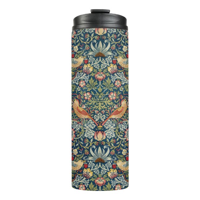 William Morris Strawberry Thief Thermal Tumbler  (Front)
