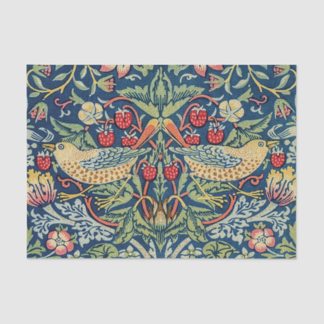 William Morris - Strawberry Thief Tissue Paper (Front)