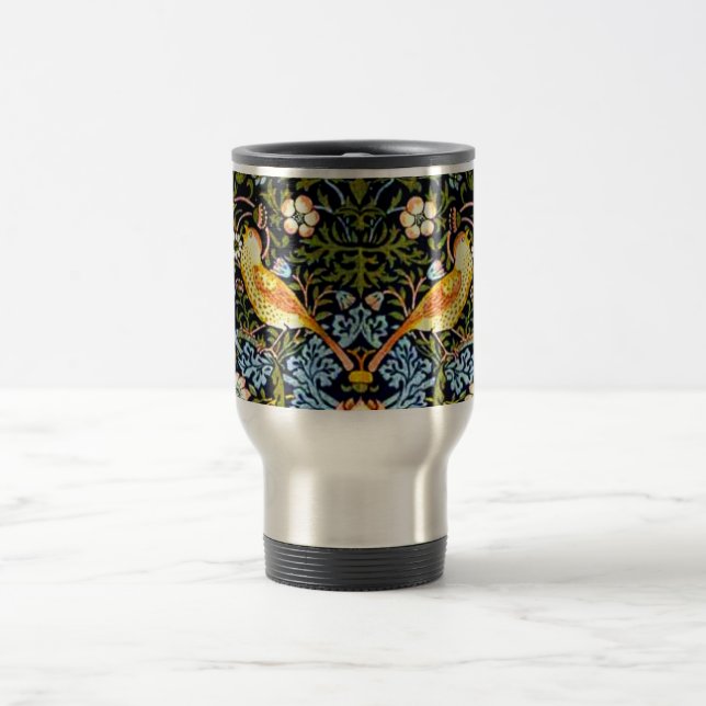William Morris, Strawberry Thief, Travel Mug (Center)