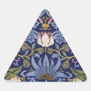 William Morris Strawberry Thief Triangle Sticker