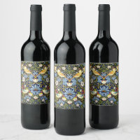 William Morris: Strawberry Thief vintage design,