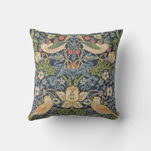 william-morris-strawberry-thief-wallpaper cushion
