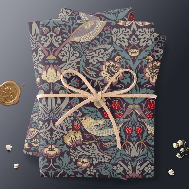 William Morris Strawberry Thief Wrapping Paper (Creator Uploaded)