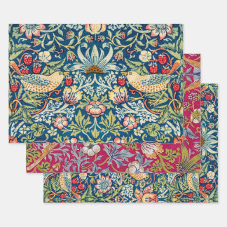 William Morris, Strawberry Thief Wrapping Paper Sheet