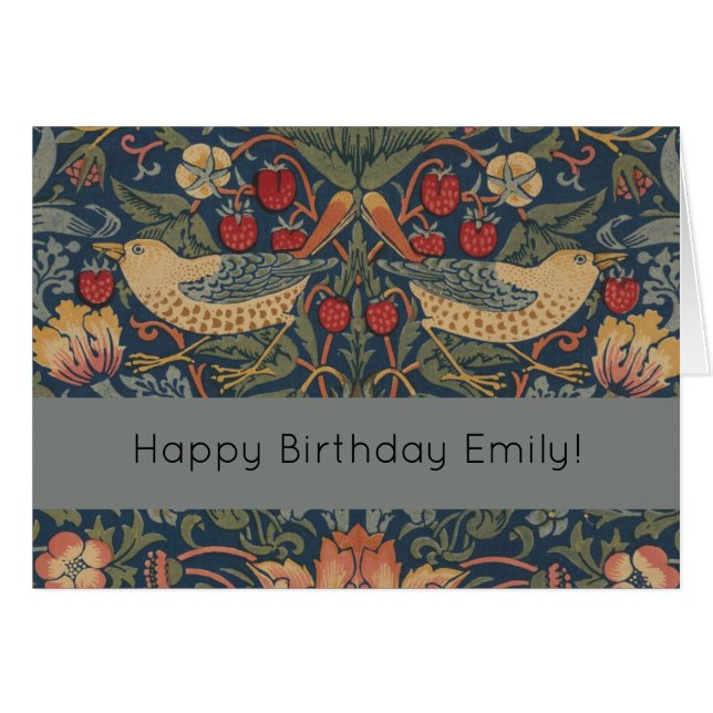 William Morris Strawberry Thieves Birds (Front Horizontal)