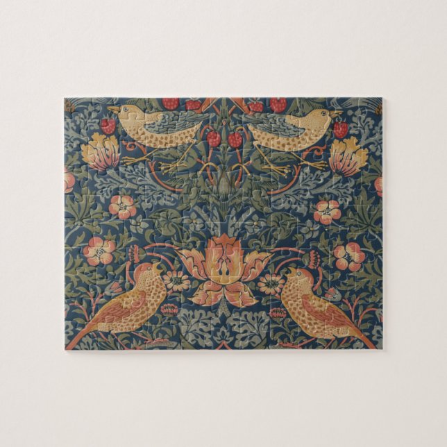 William Morris Strawberry Thieves Birds Jigsaw Puzzle (Horizontal)