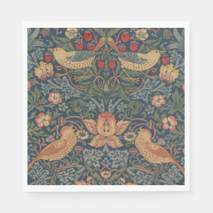 William Morris Strawberry Thieves Birds Napkin