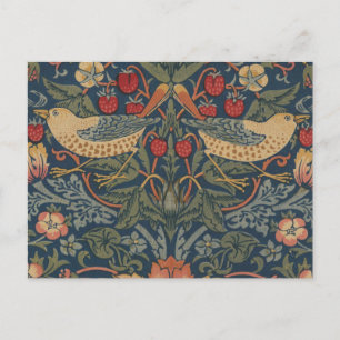 William Morris Strawberry Thieves Birds Postcard