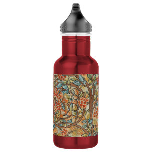 William Morris Style Cottagecore Squirrel Floral 532 Ml Water Bottle