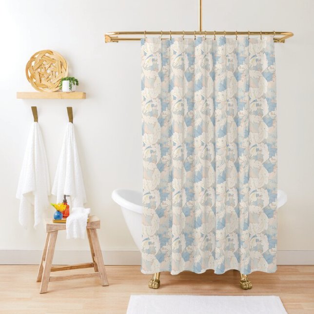 William Morris style - Pastel colours inspired Shower Curtain (Creator Uploaded)