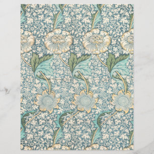 William Morris style Pattern Scrapbook Paper