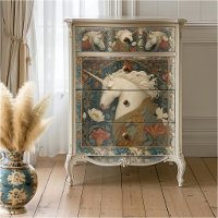 William Morris Style Unicorn Vintage Floral