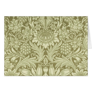 William Morris Sunflower Green Flower