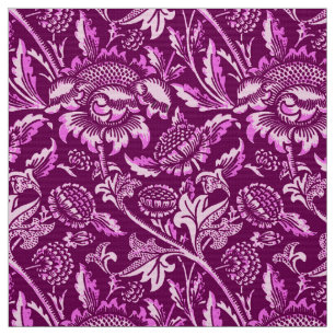 William Morris Sunflowers, Amethyst Purple Fabric