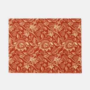 William Morris Sunflowers, Mandarin Orange Doormat