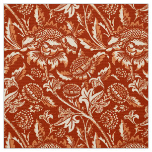 William Morris Sunflowers, Mandarin Orange Fabric
