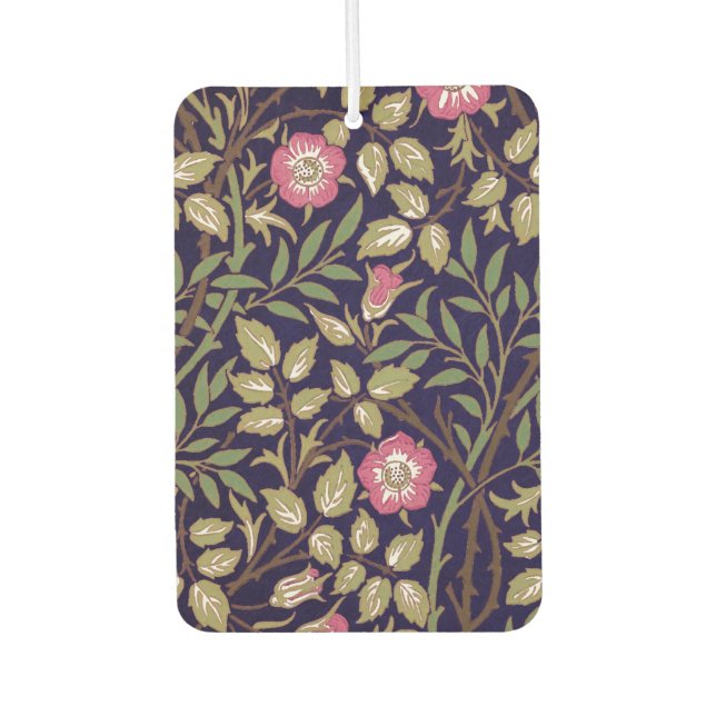 William Morris Sweet Briar Floral Art Nouveau Car Air Freshener (Front)