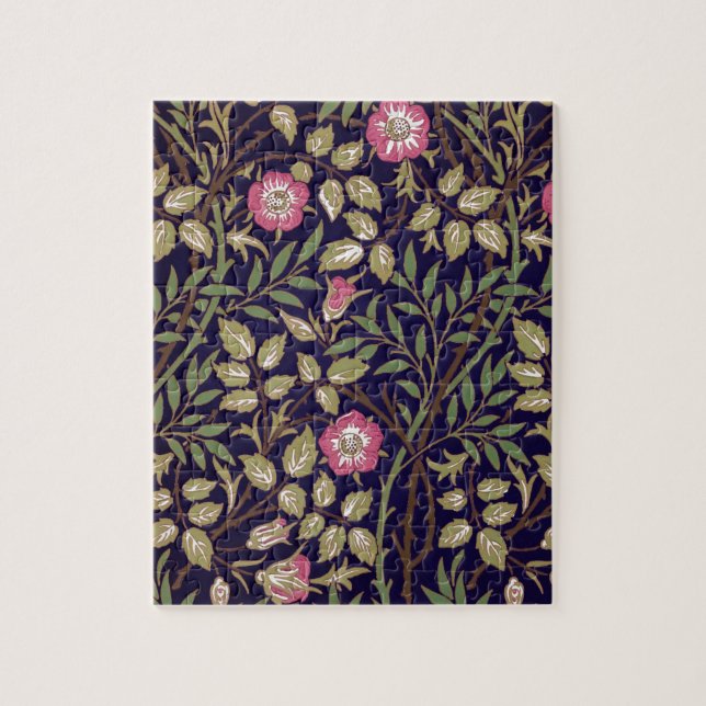 William Morris Sweet Briar Floral Art Nouveau Jigsaw Puzzle (Vertical)