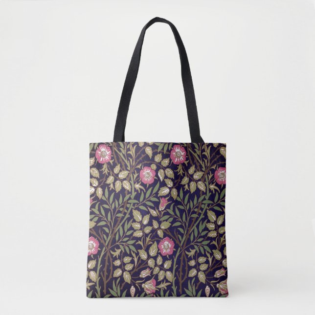 William Morris Sweet Briar Floral Art Nouveau Tote Bag (Front)