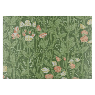 William Morris Sweet Pea Floral Design Cutting Board