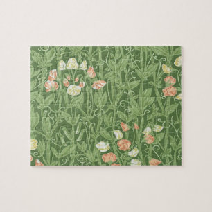 William Morris Sweet Pea Floral Design Jigsaw Puzzle