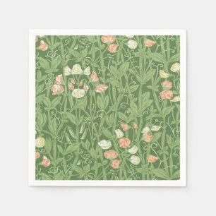 William Morris Sweet Pea Floral Design Napkin