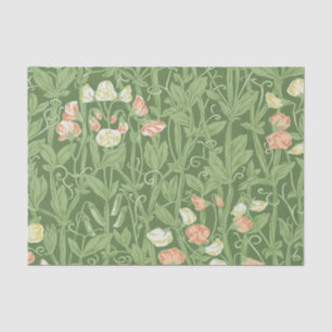 William Morris Sweet Pea Floral Design Tissue Paper