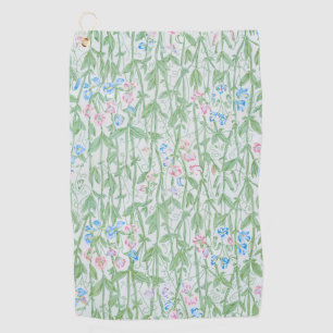 William Morris Sweet Pea Floral Pattern Classic Golf Towel