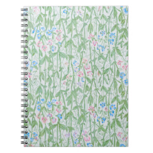 William Morris Sweet Pea Floral Pattern Classic Notebook