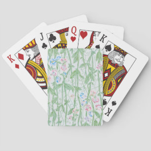 William Morris Sweet Pea Pastel Floral Art Playing Cards