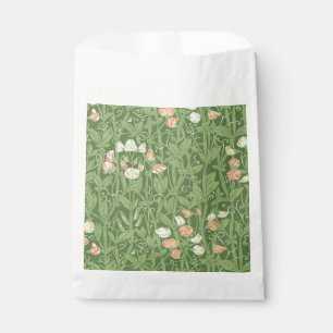 William Morris Sweet Pea Pattern Vintage Botanical Favour Bag