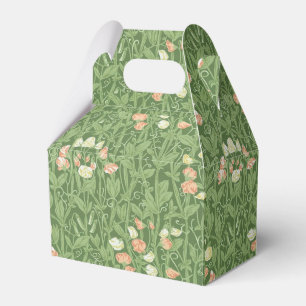 William Morris Sweet Pea Pattern Vintage Botanical Favour Box