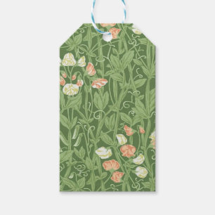 William Morris Sweet Pea Pattern Vintage Botanical Gift Tags