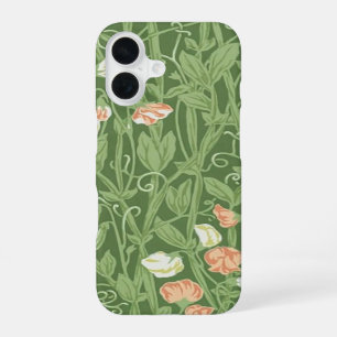 William Morris Sweet Pea Pattern Vintage Botanical iPhone 16 Case