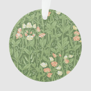 William Morris Sweet Pea Pattern Vintage Botanical Ornament