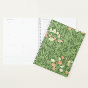 William Morris Sweet Pea Pattern Vintage Botanical Planner
